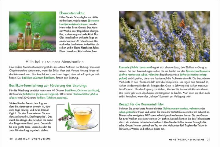 Actual product image Herbs and medicinal plants for women: Teas, tinctures and ointments from natural medicine itself (German, Larena Lambert, 2021)