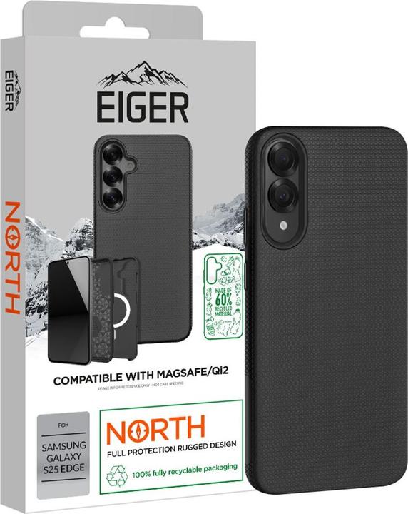 Productafbeelding Eiger 4m Drop-Protection Case North Case MagSafe GRS black (Samsung Galaxy S25 Rand)