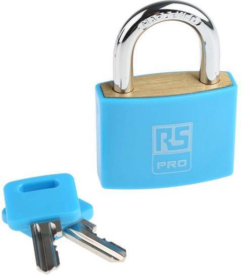 Immagine prodotto RS PRO Blue Plastic Coated Brass Padlock