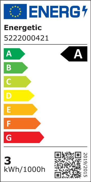 Etichetta energetica Energetic LED Leuchtmittel A-Class E14 G45 485Lm 4000K (E14, 485 lm, 1 x)