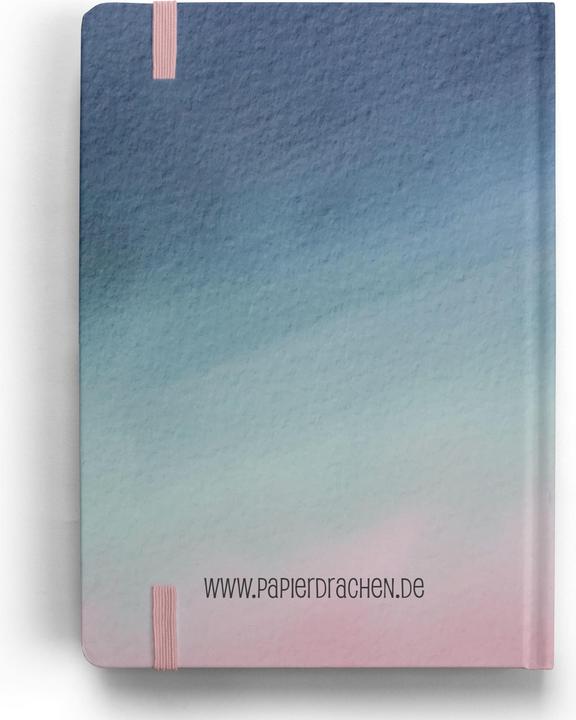 Produktbild Papierdrachen Bullet Journal – (Watercolor) – Notizbuch A5 gepunktet (Gepunktet, Harter Einband)