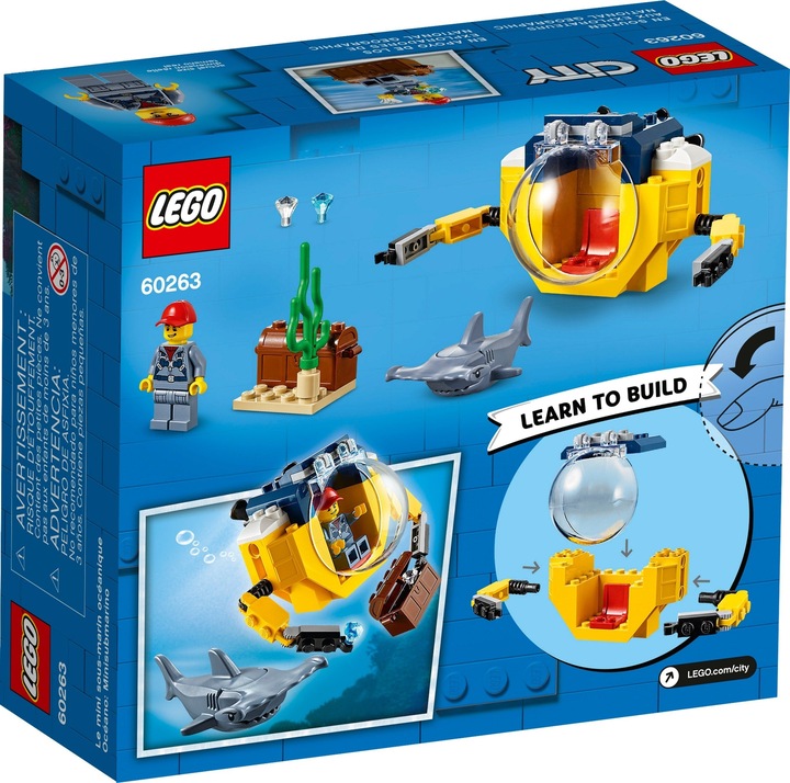 Immagine prodotto LEGO Mini sottomarino per ricercatori marini (60263, LEGO City)