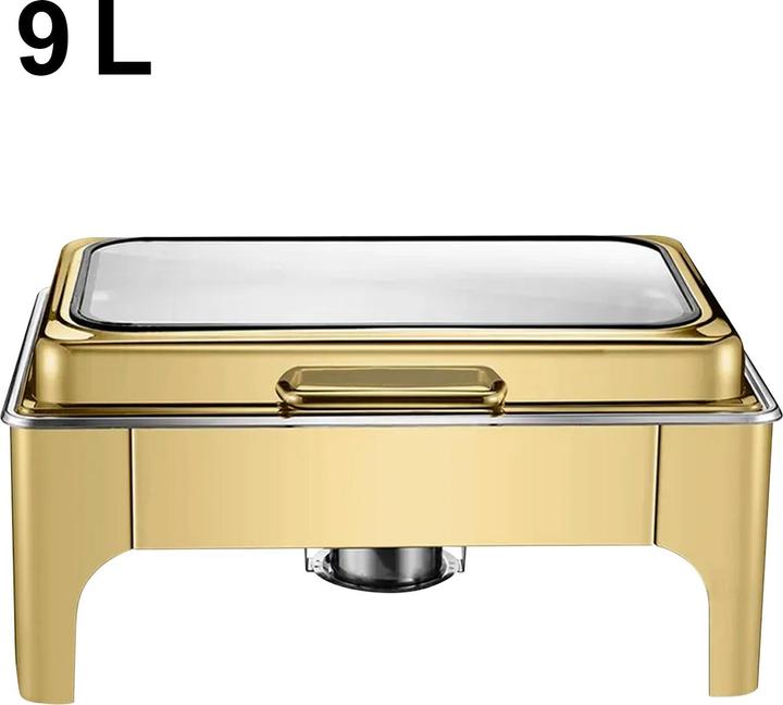 Actual product image Homeline Rechteck Chafing Dish 9L Edelstahl