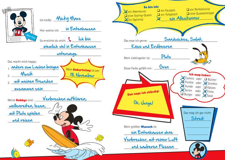 Produktbild Panini Disney Micky Maus & Freunde: Freundebuch (Deutsch, Panini, 2018)