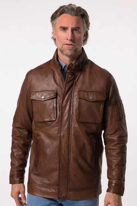 Produktbild Boston Park Lederjacke, Leder, Lammnappa, Stehkragen, Zipper, bis 84/86 (80)