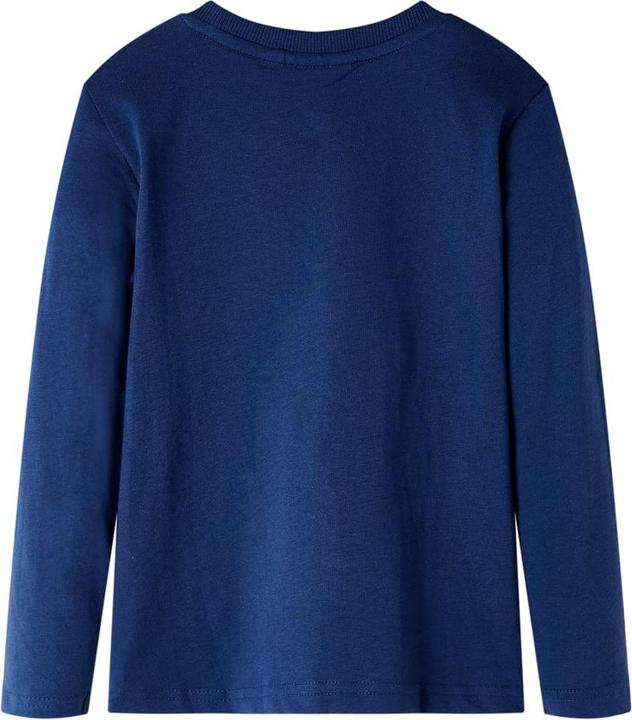 Produktbild vidaXL Kinder-Langarmshirt Marineblau 104,Material: 100 (104)