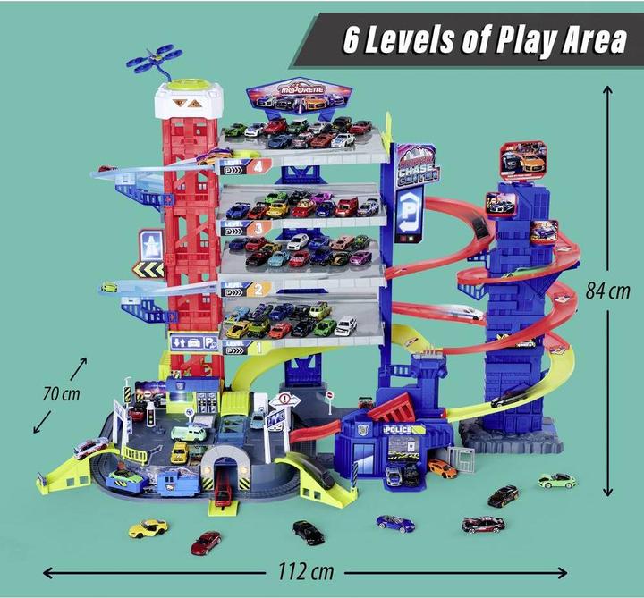 Image du produit Majorette Super Chase Center+5 véhicules
