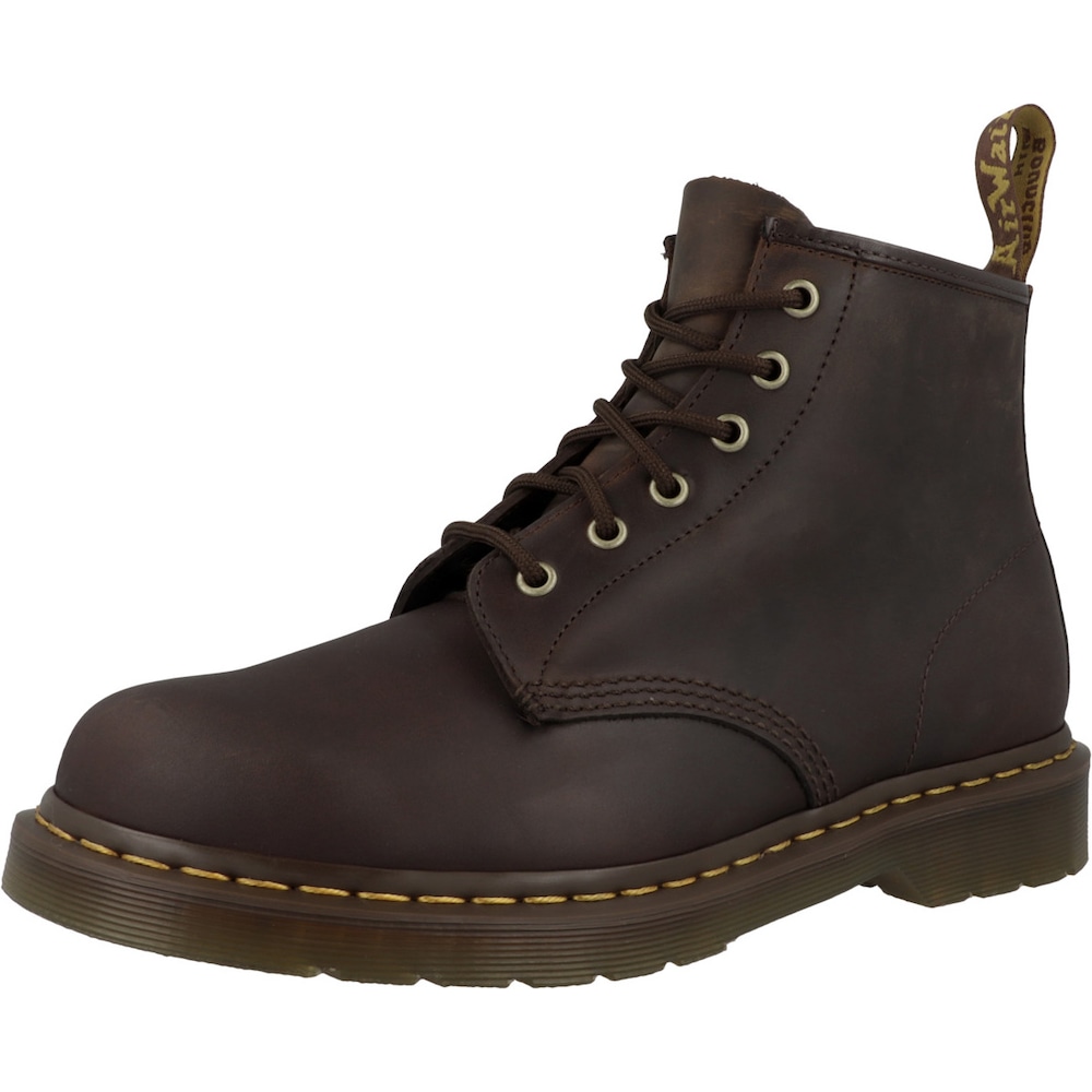 Dr. Martens, Unisex, Boots + Stiefel, 101 Yellow Stich - 55159, Braun, (44)