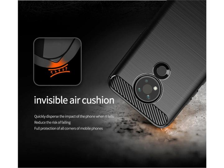 Image du produit Screenguard Étui Nokia 3.4 Carbon Brushed Soft TPU (Nokia 3.4)