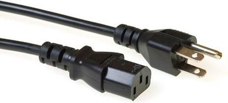 Produktbild ACT AK5062 2.5m Netzstecker Typ B C13-Koppler Schwarz Stromkabel (2.50 m, CEE 7/7)