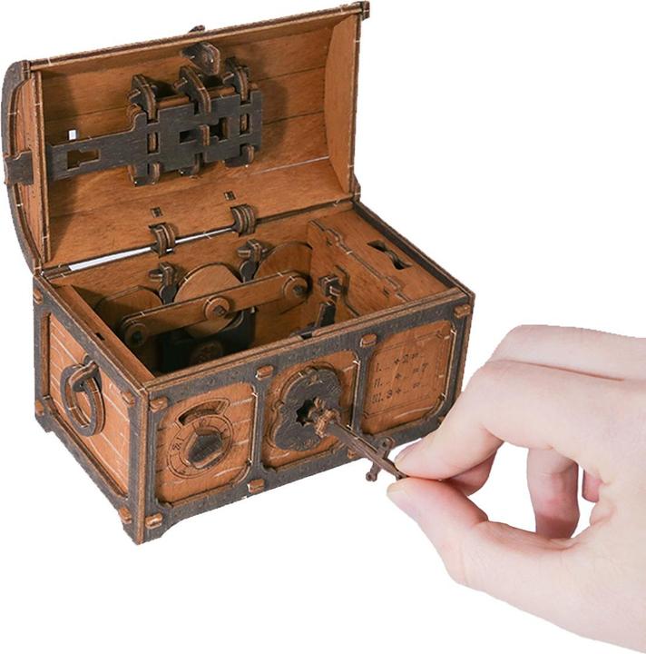 Actual product image WoodenCity 3D Treasure Chest Escape Room