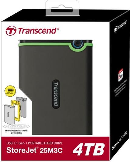 Productafbeelding Transcend StoreJet 25M3C (4 TB)