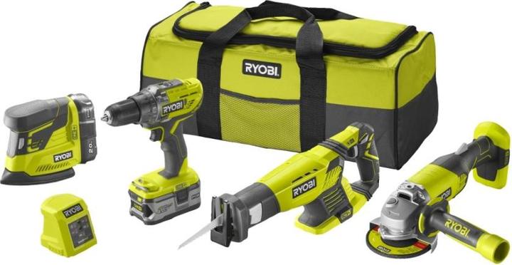 Image du produit Ryobi 5133004757 R18CK4E-242S Kombi-Set 18 Volt 2,0/4,0 Ah Li-Ion