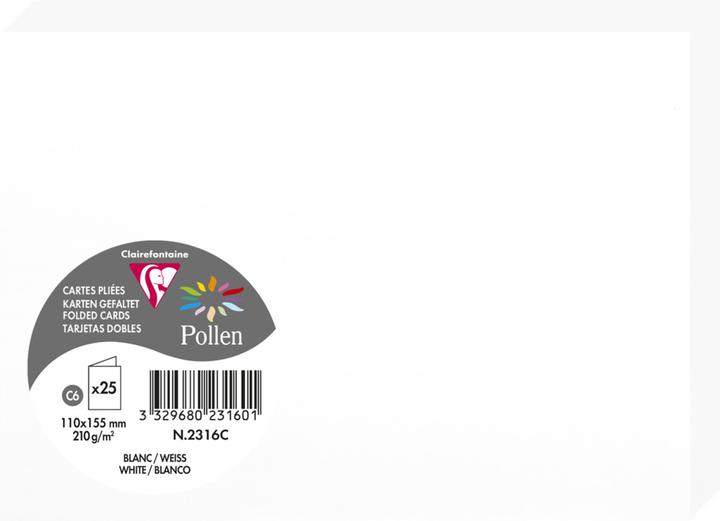 Produktbild Clairefontaine Doppelkarte (25 Stk.)