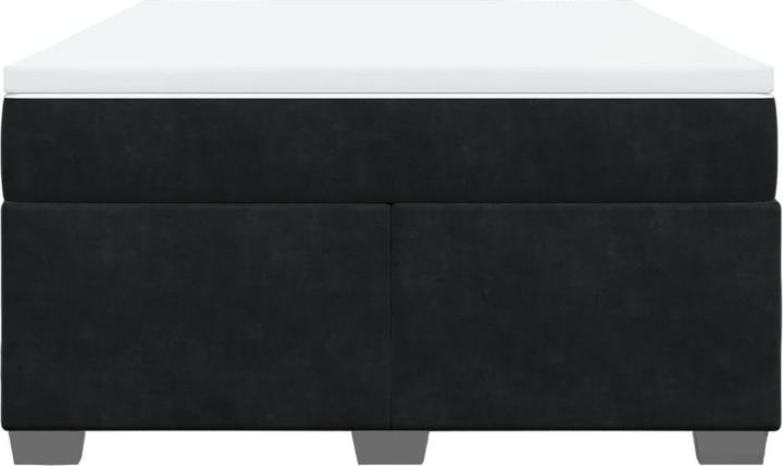 Image du produit vidaXL Bo x lit de saut avec matelas 160 x 200 cm velours (160 x 200 cm)