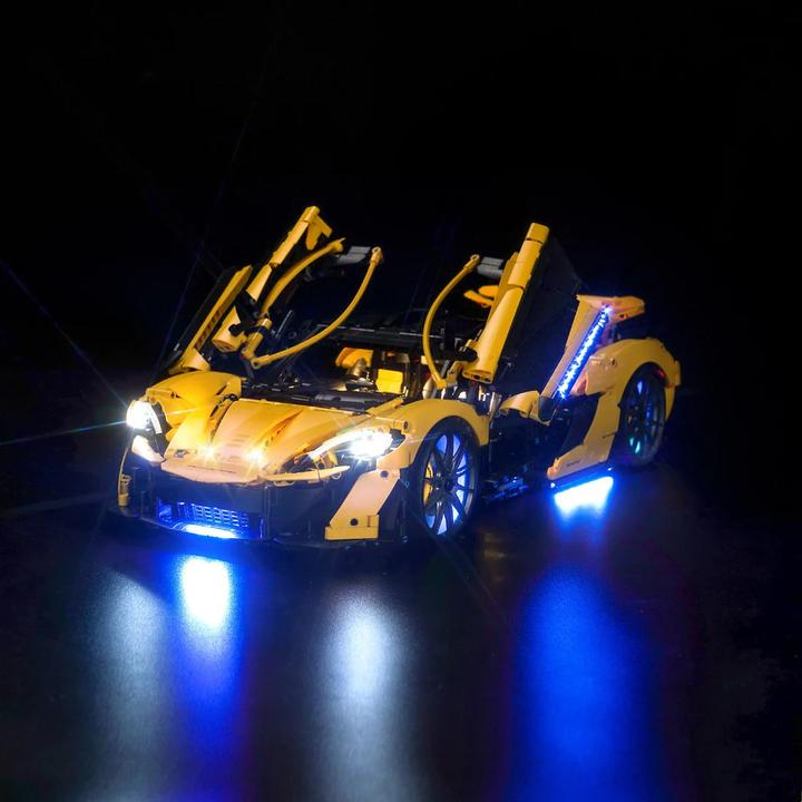BrickBling Kit d'éclairage LED pour LEGO McLaren P1 (42172), télécommande incluse