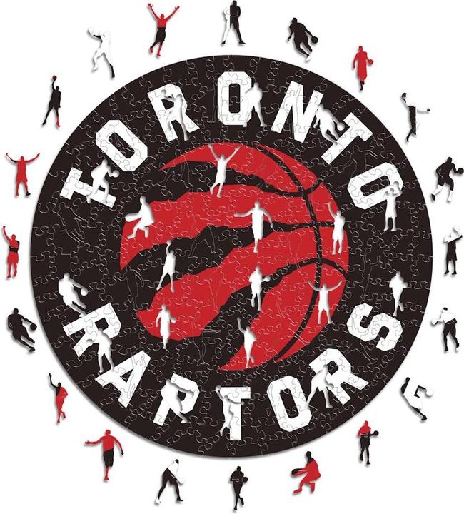 Actual product image Iconic NBA - Toronto Raptors - Logo - Wooden Puzzle Size S (150 pieces) (150 pieces)