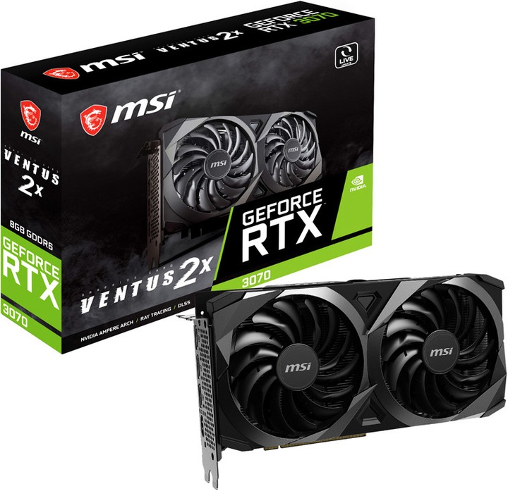 Produktbild MSI GeForce RTX 3070 Ventus 2x OC LHR (8 GB)