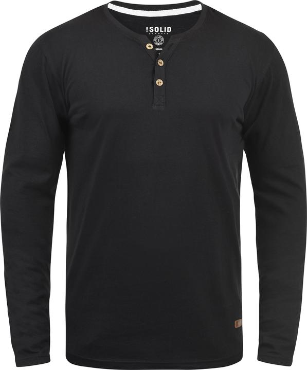 Immagine prodotto Solid Volko Maglia Maglie A Maniche Lunghe Da Uomo Con Collo Grandad (M)
