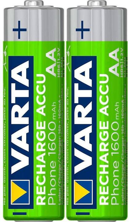 Actual product image Varta Recharge Accu Phone (2 pcs., AA, 1600 mAh)