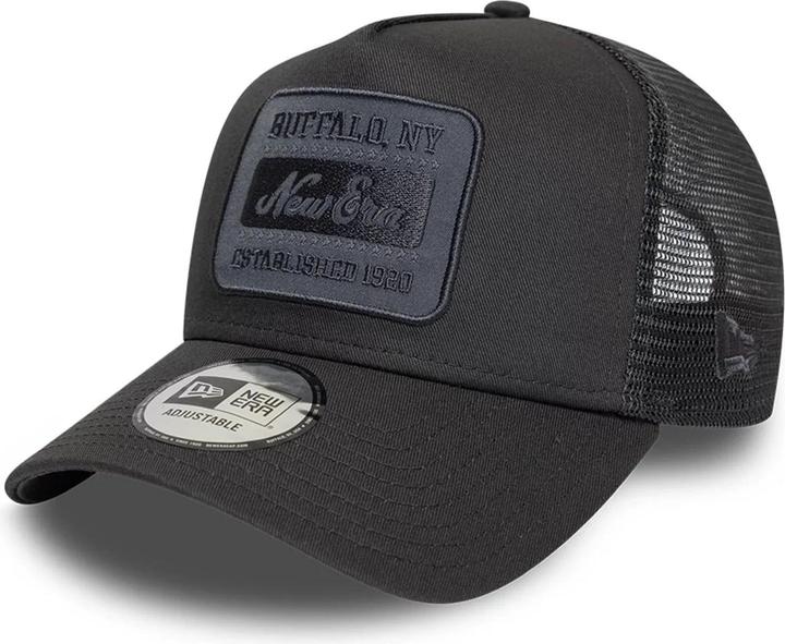 Actual product image New Era A-Frame Mesh Trucker Cap - TONAL PATCH charcoal (One size)