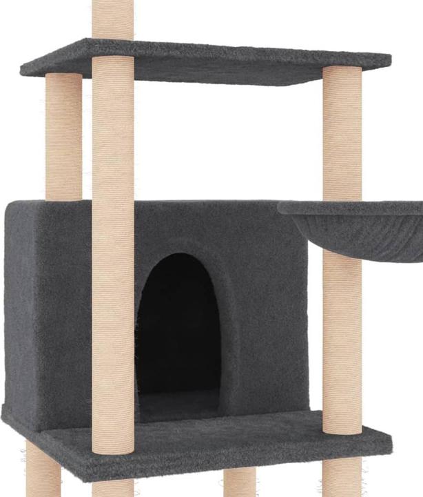 Produktbild vidaXL Kratzbaum (132 cm, Hellgrau)