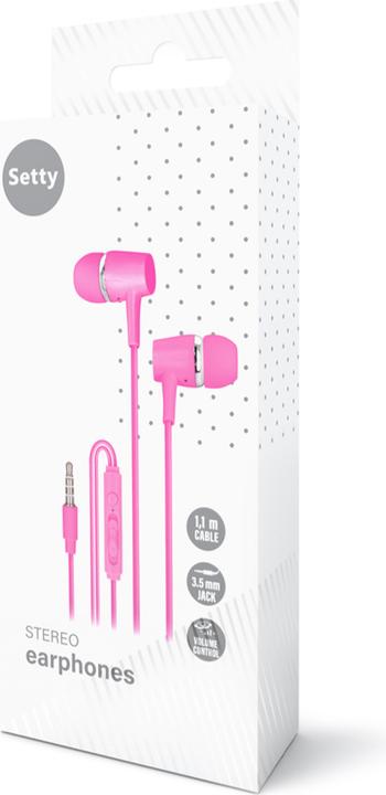 Image du produit Setty écouteurs filaires SPD-J-26 rose (Filaire)