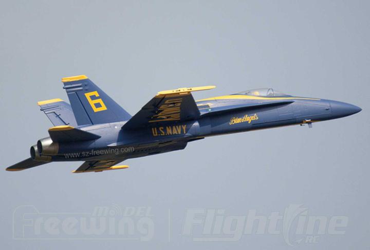 Actual product image Freewing F/A-18C Hornet Blue Angel PNP 90mm 12B Jet EDF (Jet)