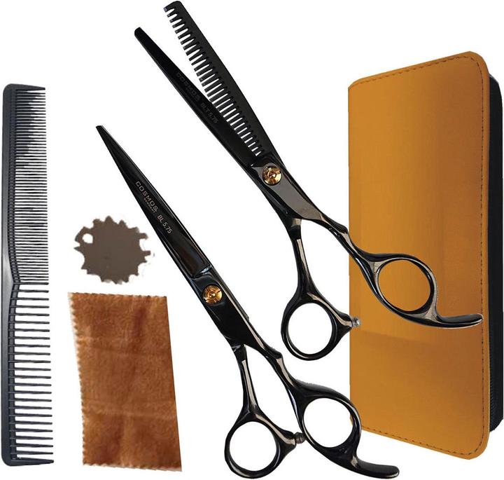 Actual product image Beginner's scissors set "Black Basic (15.24 cm)