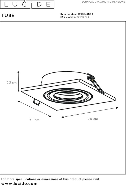 Produktbild Lucide Tube (GU10)