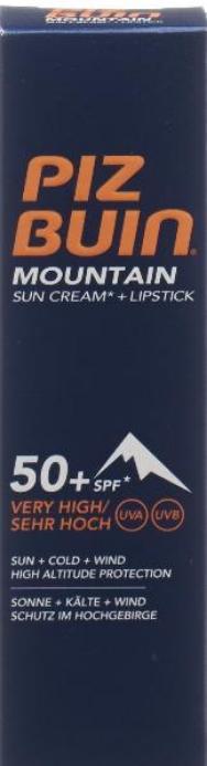 Image du produit Piz Buin montagne (Crème solaire, Stick solaire, SPF 50+, 20 ml, 36 g)