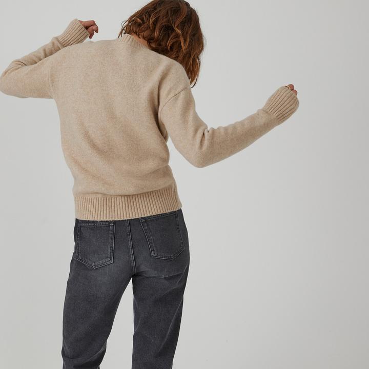 Produktbild La Redoute Collections Pullover mit rundem Ausschnitt (S)