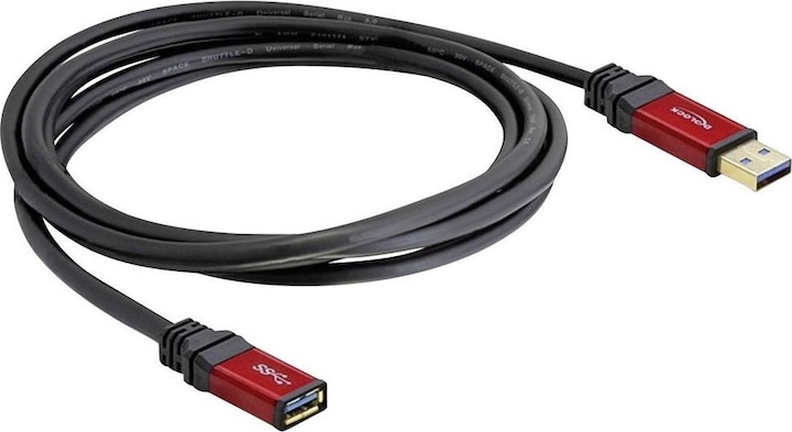 Image du produit Delock Câble d'extension USB-A-USB-A (5 m, USB 3.0)