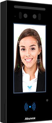 Produktbild Akuvox E16C Video-Türsprechanlage und Zutrittskontrolle mit Gesichtserkennung, Touchscreen, Blueto