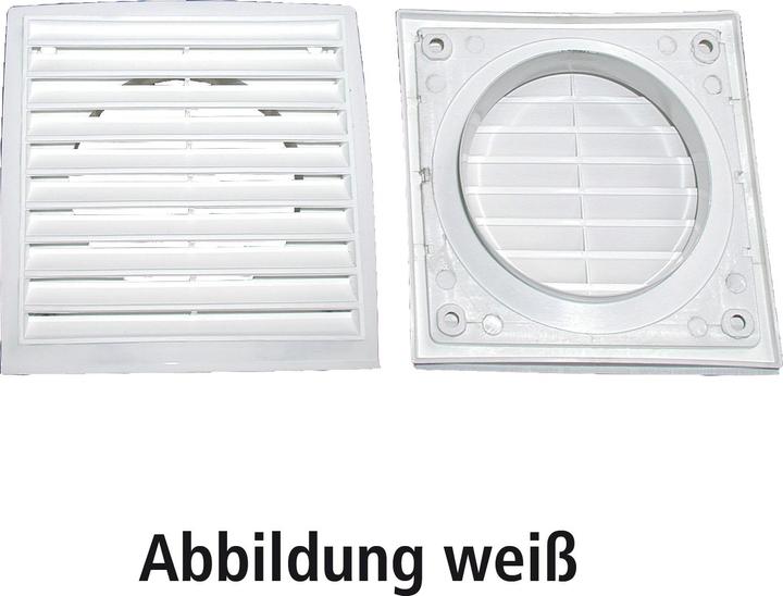 AirTec External grille with round connection 100mm, brown