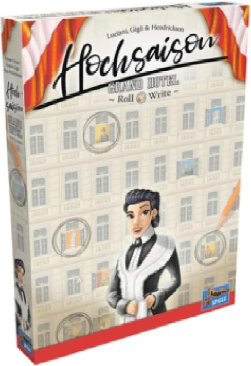 Productafbeelding Lookout LOOD0061 - Hoogseizoen: Grand Hotel Roll & Write, bordspel voor 2-4 spelers, vanaf 12 jaar (EN) (Duits)