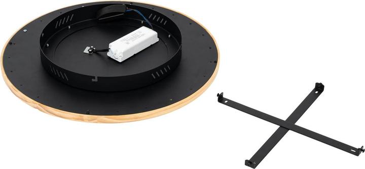 Produktbild Lucande Joren LED-Deckenleuchte rund Holz Ø 48 cm (2170 lm)