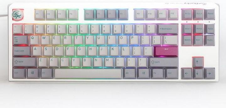 Ducky One 3 Mist Grey TKL Clavier de jeu, LED RGB - MX-Ergo-Clear (DE, Filaire)
