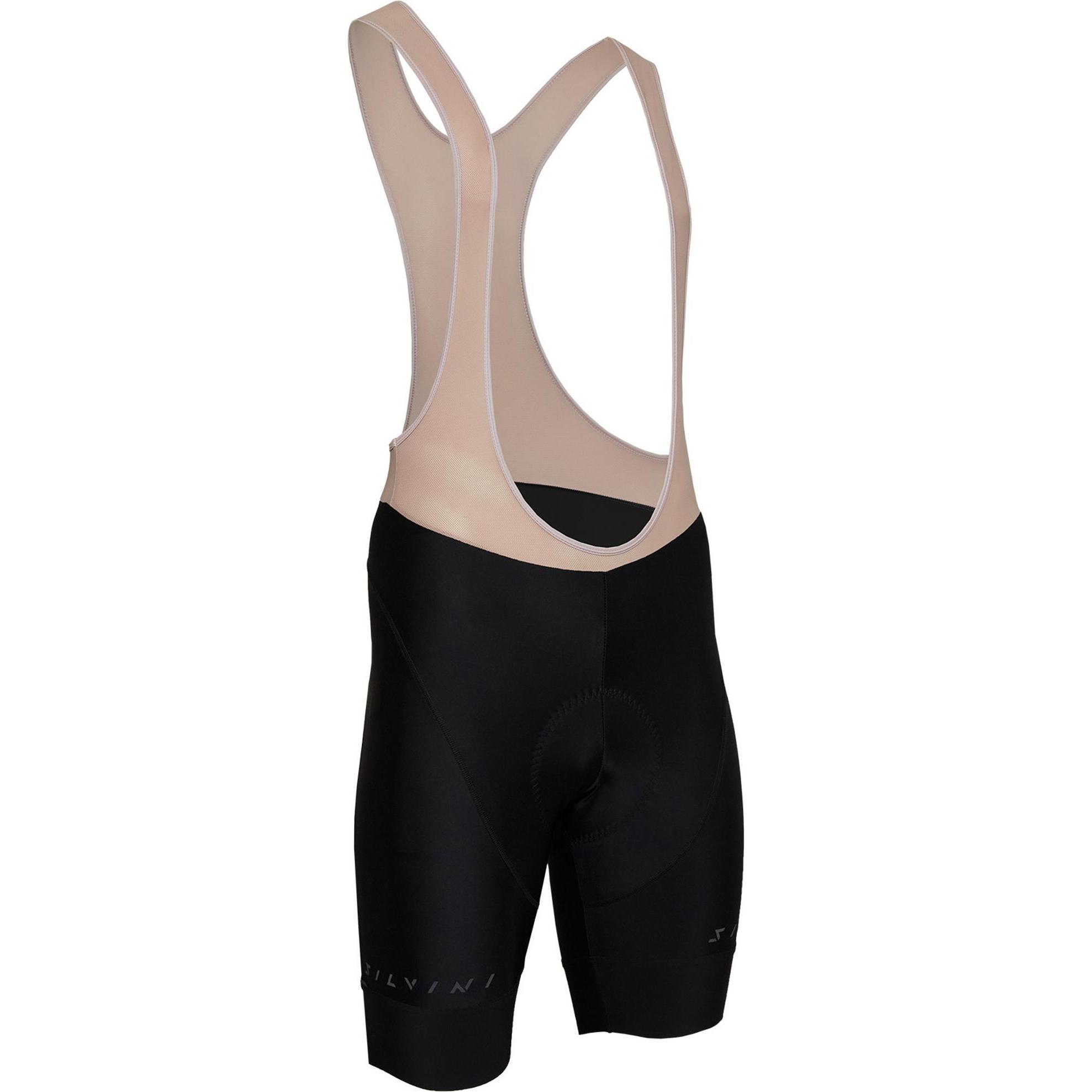 Silvini, Uomini, Pantaloni da ciclismo, Herren Trägerhose Suelo Bib (L), Bianco, Nero