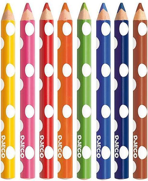 Actual product image Djeco Coloured pencils for the little ones (Multicoloured, 8 x)