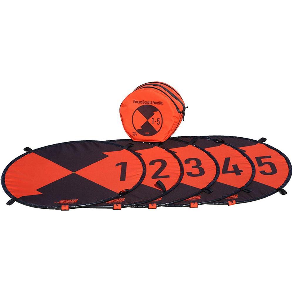 Hoodman Bodenkontrollpunkt 5er Pack (1-5) für Drohnen (Neuheit) (Drohnen Landeplatz, Universal), Drohne Zubehör