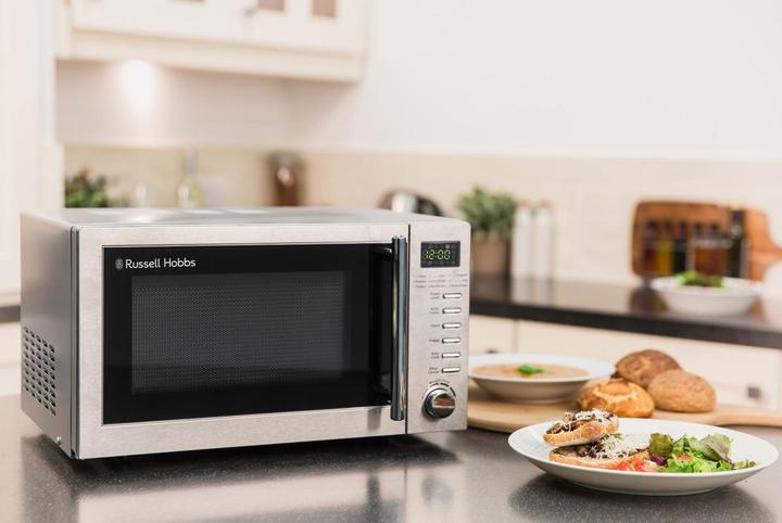 Image du produit Russell Hobbs RHM2031 – 20-Liter-Digitale Mikrowelle mit Grill, Edelstahl (20 l)