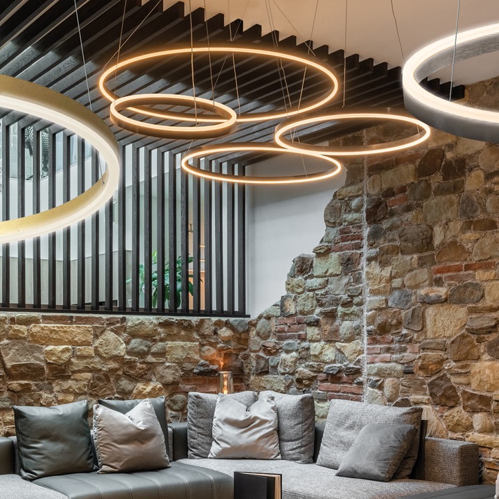 Immagine prodotto s.luce Ring 40 LED apparecchio a sospensione diretta o indiretta da 5 m (1350 lm)
