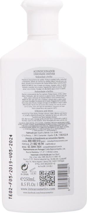 Produktbild Inteacosmetics CAMOMILA acondicionador reflejos rubios 250 ml (250 ml)