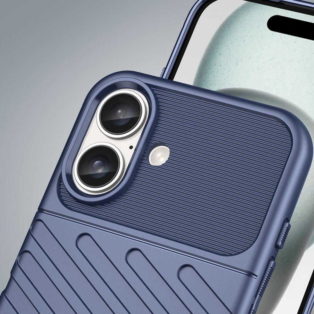 Thumbnail - Hurtel Thunder Case for iPhone 16 Silicone Case - Blue (Apple iPhone 16), Smartphone Hülle, Blau