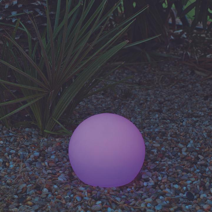 Produktbild Newgarden BULY 60 LED Solar Terrassenleuchte Licht-Kugel 50cm + Akku Innen & Aussen IP65 (45 lm, IP65)