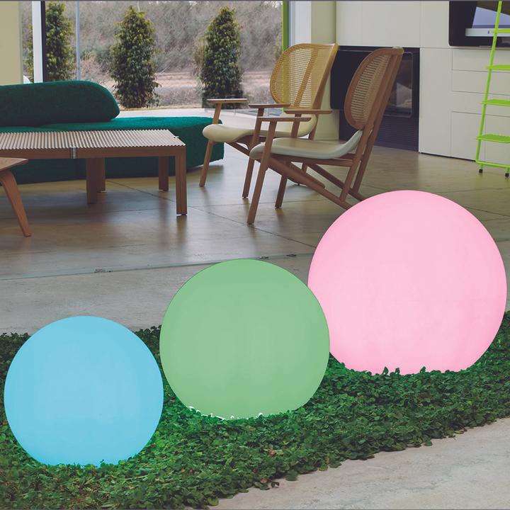 Produktbild Newgarden BULY 60 LED Solar Terrassenleuchte Licht-Kugel 50cm + Akku Innen & Aussen IP65 (45 lm, IP65)