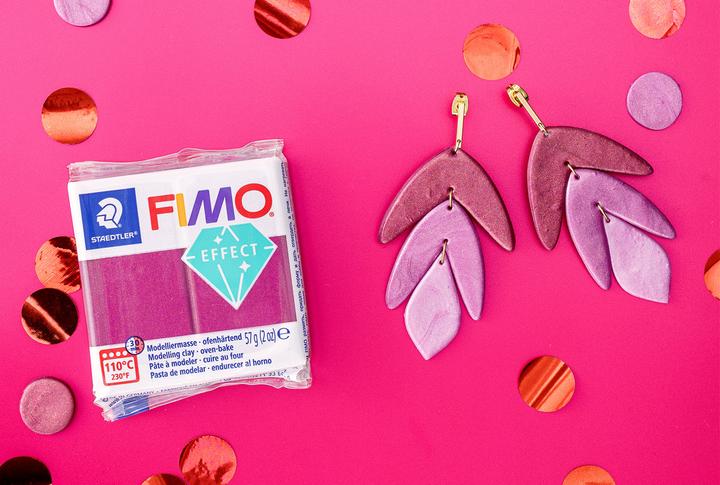 Actual product image Fimo Mod.masse effect bordeaux metallic