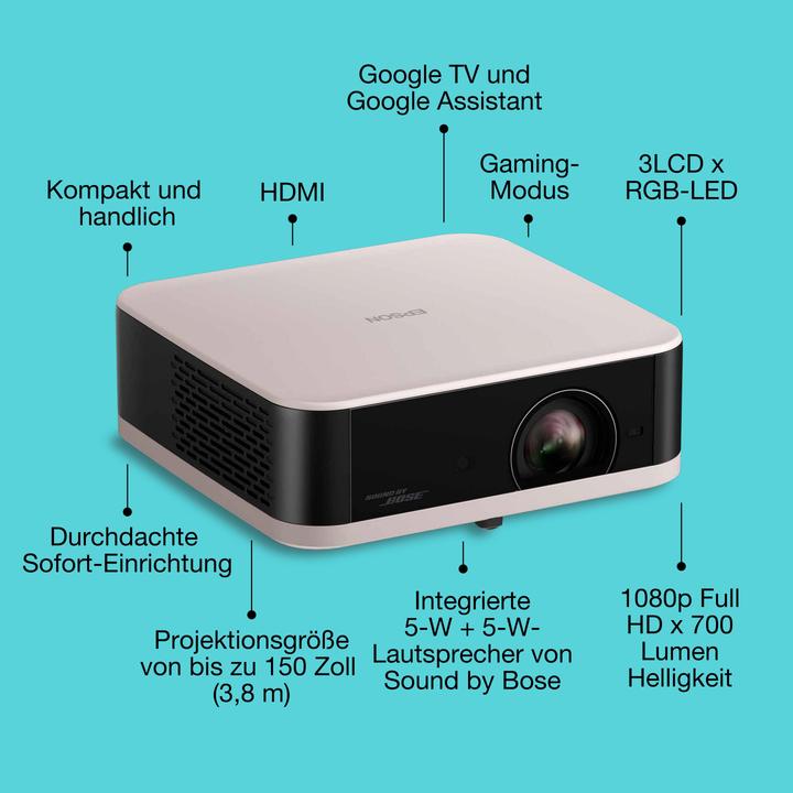 Actual product image Epson Lifestudio Pop - EF-61R (Full HD, 700 lm, 1.2:1)