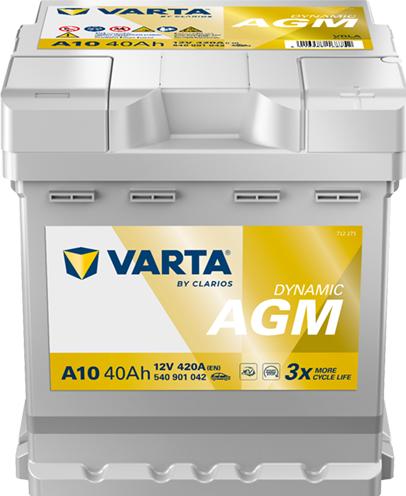 Produktbild Varta A10 Silver Dynamic AGM 540901042 Autobatterie 40Ah (12 V, 40 Ah, 420 A)